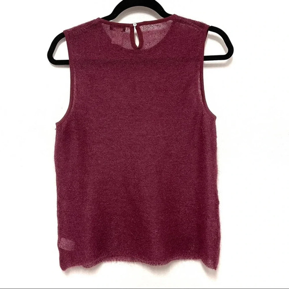 J. Crew Mohair Blend Sleeveless Summer Sweater - Lightweight Knit Blouse Top - Picture 3 of 3